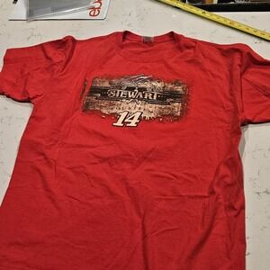 Tony‎ Stewart #14 NASCAR 2009 Stewart Shirt Mens 2XL Racing Red Hase Tee